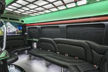 Plantation Sprinter Party Bus Interior