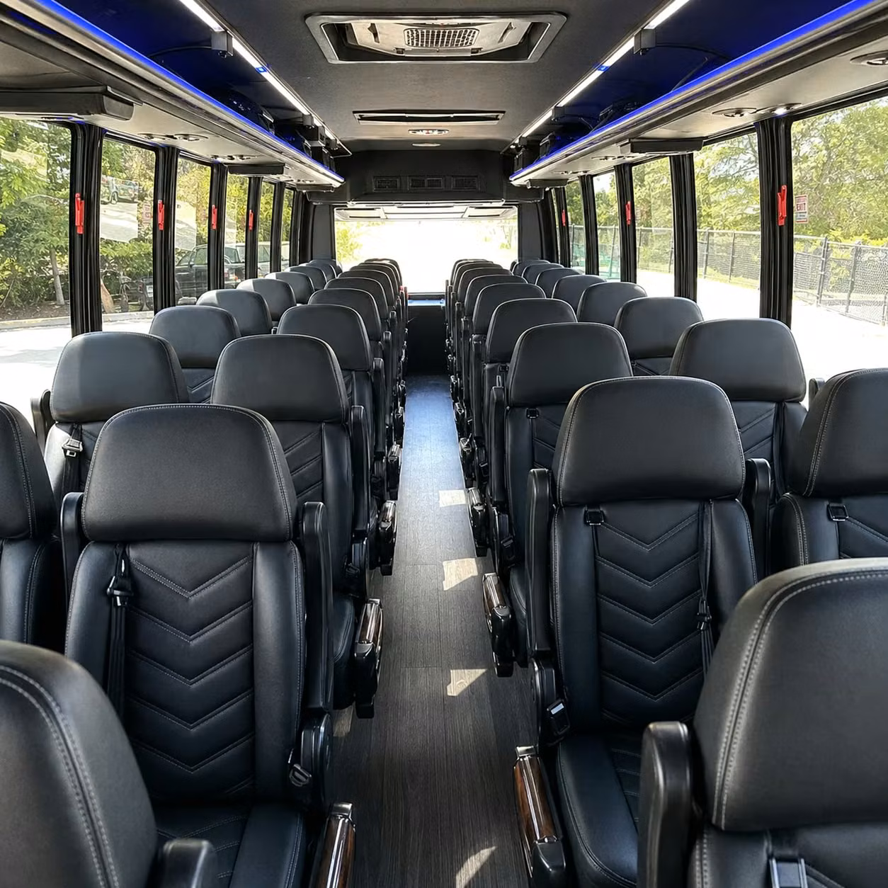 35 passenger minibus inside