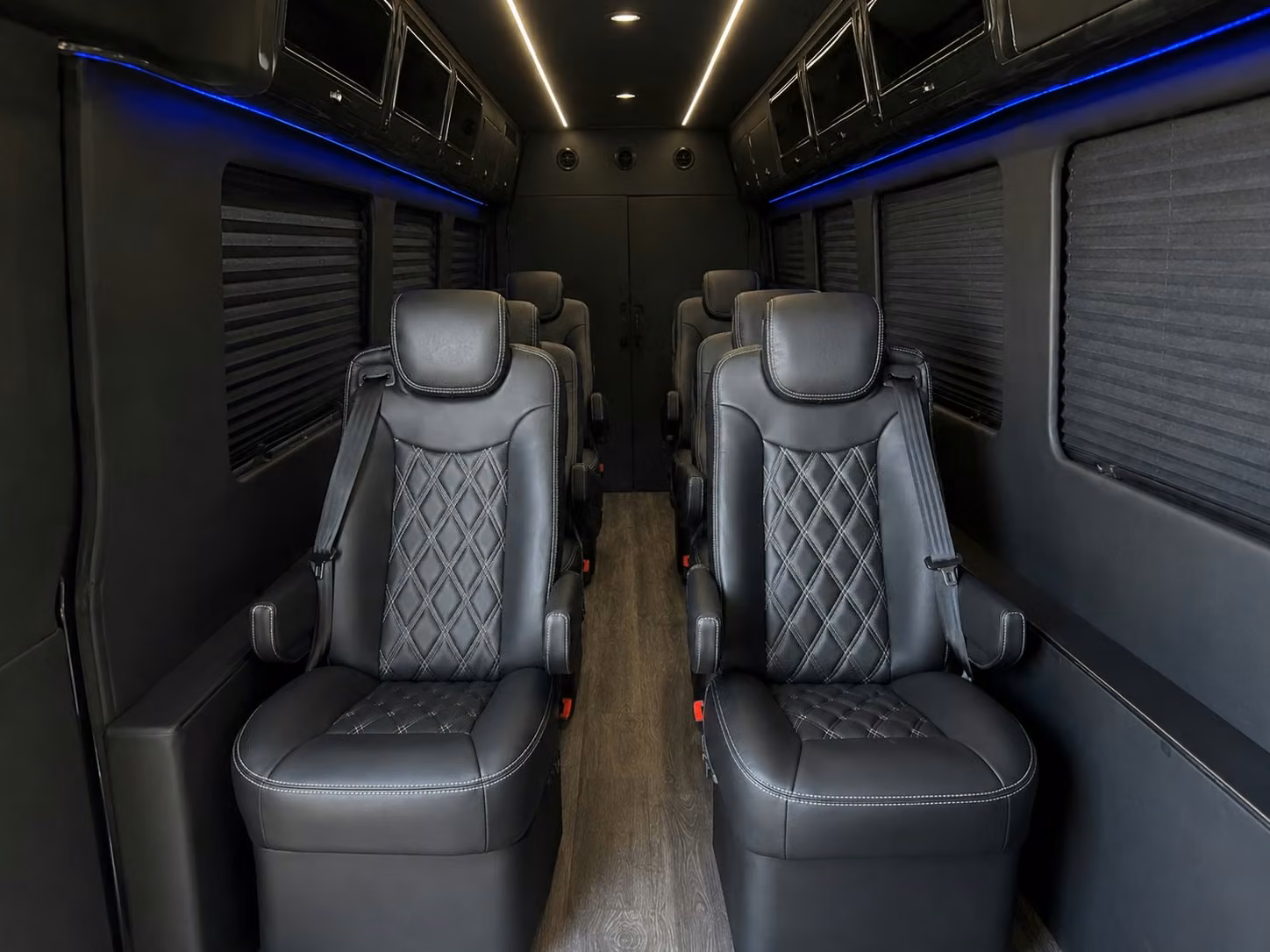 sprinter van with driver inside